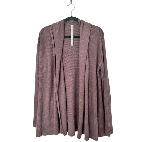 Lululemon Sundown Sweater Wrap Soft Sand Hooded Cardigan - Picture 4 of 8